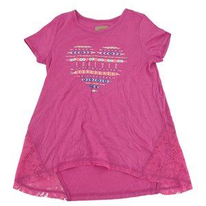 Roebuck & Co. Girl's Knit Top | Pink | Size L (14)